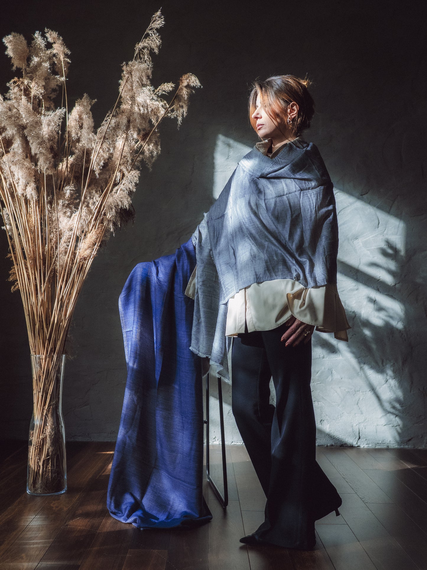 Šķista rakstu šalle Kašmiras, Indijas