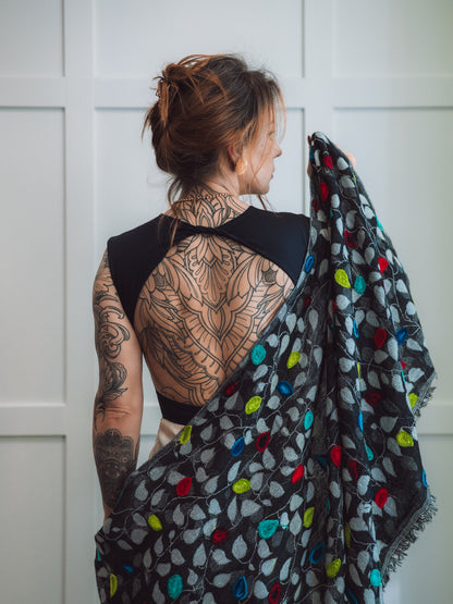 Raiba šalle no Kašmīras, Indijas