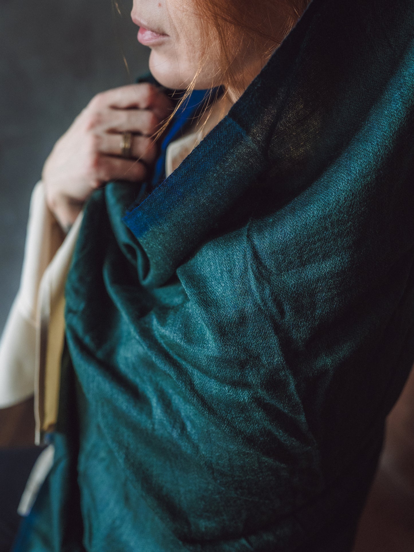 Šķista rakstu šalle Kašmiras, Indijas