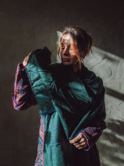 Šķista rakstu šalle Kašmiras, Indijas