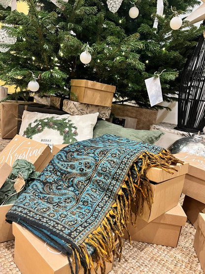 Oriental night vilnas pleds no Kašmīras, Indijas